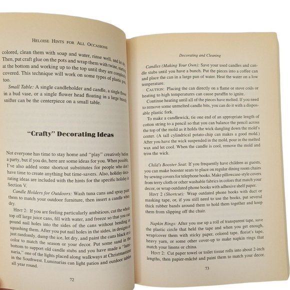 Heloise Hints For All Occasions Paperback 1995 First Edition Paperback - Picture 9 of 11